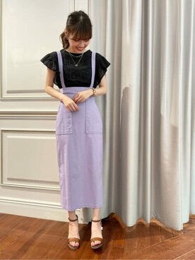 N. STAFFさん（レディース・164cm）の夏コーディネート