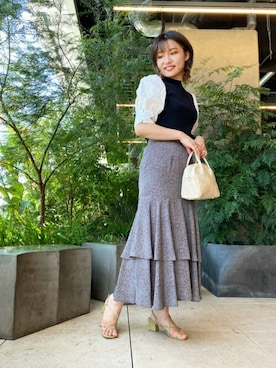 N. STAFFさん（レディース・162cm）の夏コーディネート