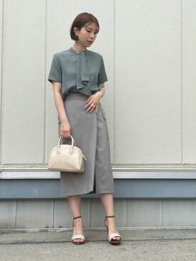 N. STAFFさん（レディース・158cm）の夏コーディネート