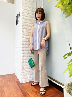 N. STAFFさん（レディース・163cm）の夏コーディネート