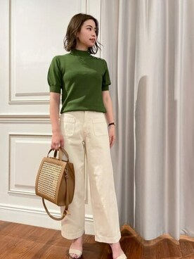 N. STAFFさん（レディース・162cm）の夏コーディネート