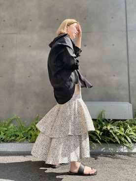 N. STAFFさん（レディース・156cm）の夏コーディネート