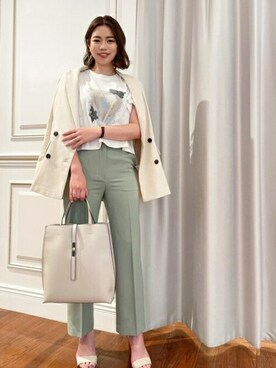 N. STAFFさん（レディース・162cm）の夏コーディネート