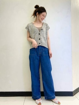 N. STAFFさん（レディース・160cm）の夏コーディネート