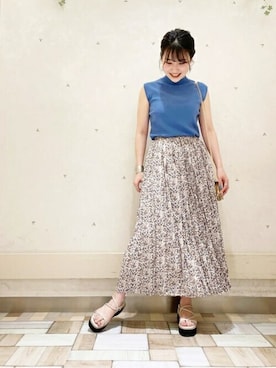 N. STAFFさん（レディース・157cm）の夏コーディネート