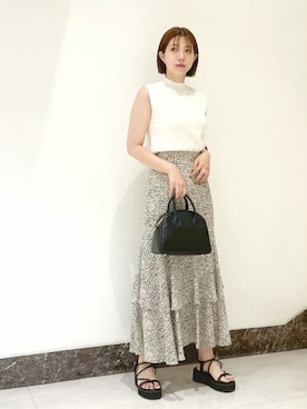 N. STAFFさん（レディース・158cm）の夏コーディネート