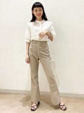 N. STAFFさん（レディース・157cm）の夏コーディネート