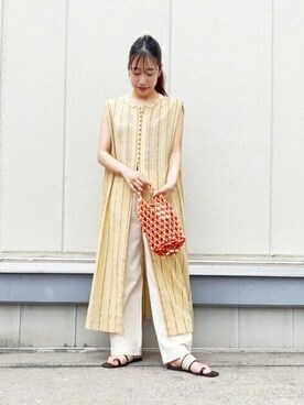N. STAFFさん（レディース・160cm）の夏コーディネート