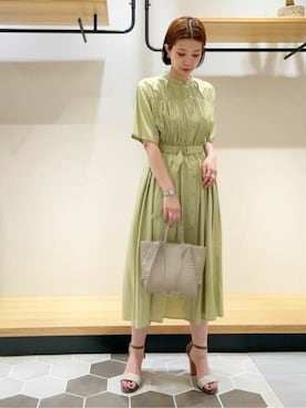 N. STAFFさん（レディース・158cm）の夏コーディネート