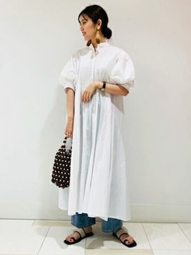 N. STAFFさん（レディース・167cm）の夏コーディネート