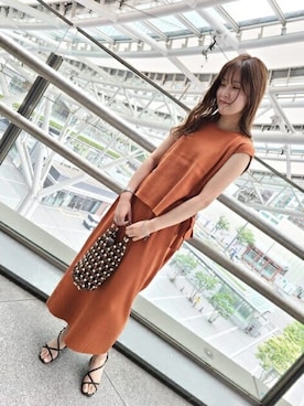 N. STAFFさん（レディース・159cm）の夏コーディネート