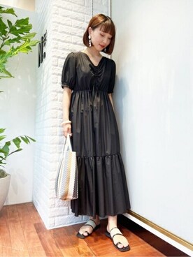 N. STAFFさん（レディース・163cm）の夏コーディネート