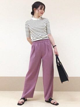 N. STAFFさん（レディース・165cm）の夏コーディネート