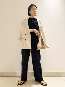 N. STAFFさん（レディース・156cm）の夏コーディネート