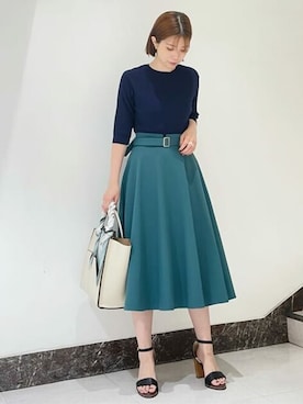 N. STAFFさん（レディース・158cm）の夏コーディネート