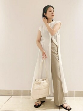 N. STAFFさん（レディース・156cm）の夏コーディネート