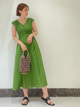 N. STAFFさん（レディース・158cm）の夏コーディネート