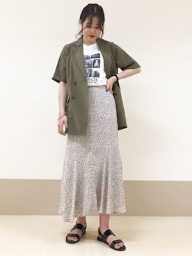 N. STAFFさん（レディース・165cm）の夏コーディネート