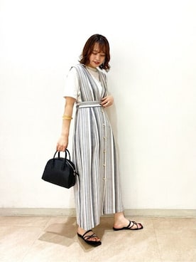 N. STAFFさん（レディース・160cm）の夏コーディネート