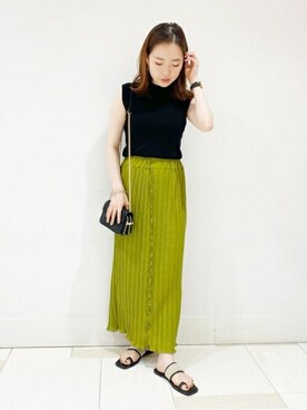 N. STAFFさん（レディース・159cm）の夏コーディネート