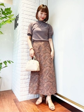 N. STAFFさん（レディース・163cm）の夏コーディネート