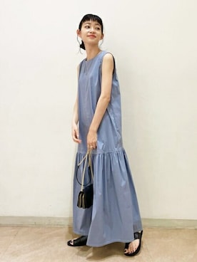 N. STAFFさん（レディース・157cm）の夏コーディネート