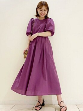 N. STAFFさん（レディース・156cm）の夏コーディネート