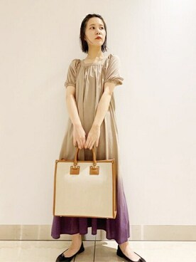 N. STAFFさん（レディース・156cm）の夏コーディネート