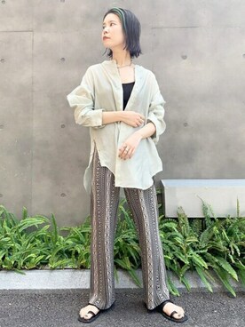 N. STAFFさん（レディース・156cm）の夏コーディネート