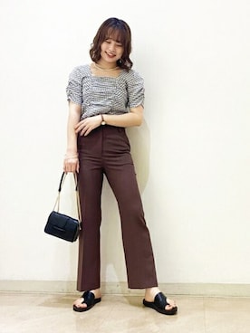 N. STAFFさん（レディース・160cm）の夏コーディネート