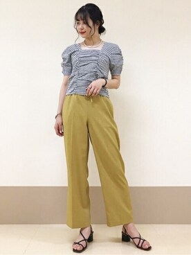 N. STAFFさん（レディース・165cm）の夏コーディネート