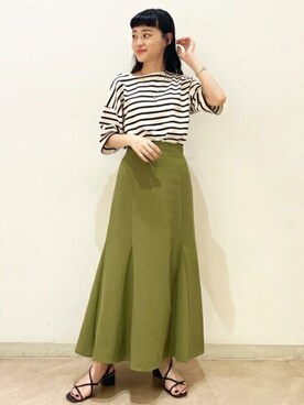 N. STAFFさん（レディース・157cm）の夏コーディネート