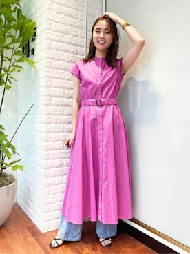 N. STAFFさん（レディース・157cm）の夏コーディネート