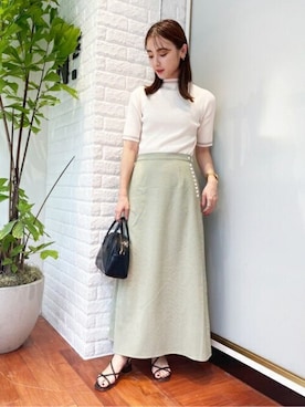 N. STAFFさん（レディース・157cm）の夏コーディネート