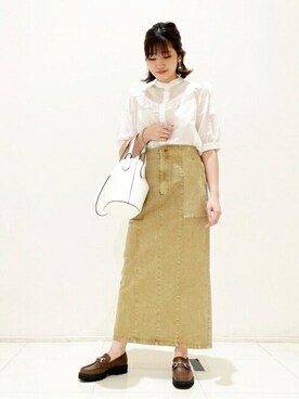 N. STAFFさん（レディース・158cm）の夏コーディネート