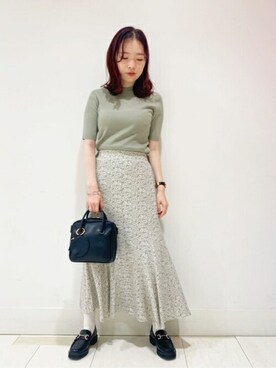 N. STAFFさん（レディース・159cm）の夏コーディネート