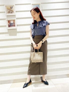 N. STAFFさん(レディース・159cm)の夏コーディネート