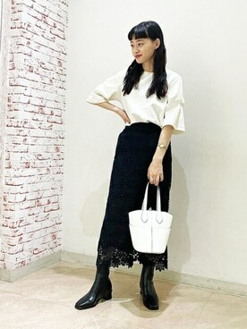 N. STAFFさん（レディース・157cm）の夏コーディネート