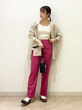 N. STAFFさん（レディース・160cm）の夏コーディネート