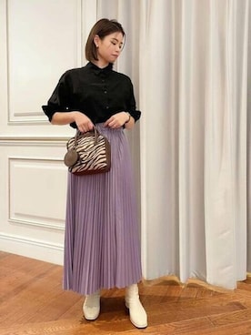 N. STAFFさん（レディース・165cm）の秋コーディネート