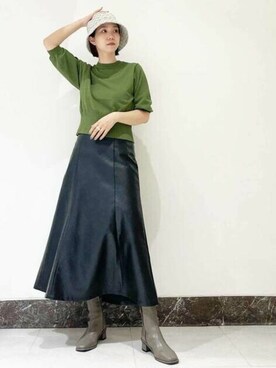 N. STAFFさん（レディース・158cm）の秋コーディネート