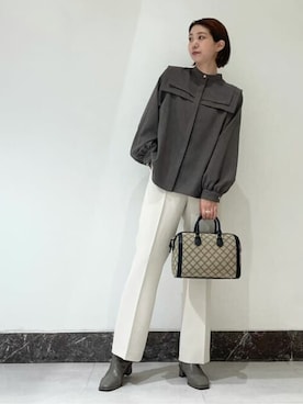 N. STAFFさん（レディース・158cm）の秋コーディネート