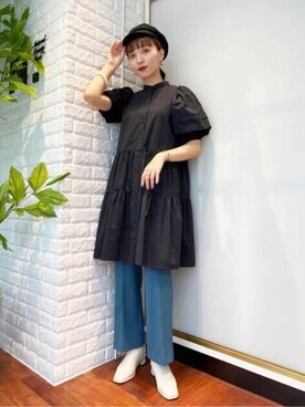 N. STAFFさん（レディース・163cm）の秋コーディネート