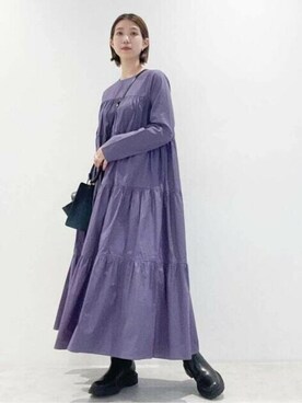 N. STAFFさん（レディース・158cm）の秋コーディネート