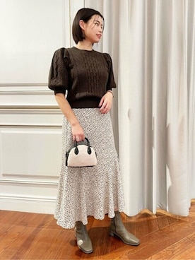 N. STAFFさん（レディース・162cm）の秋コーディネート