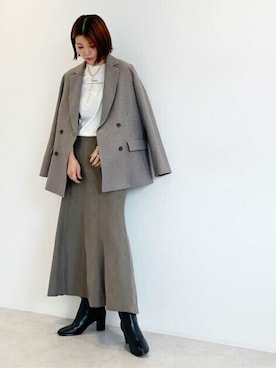 N. STAFFさん（レディース・158cm）の秋コーディネート