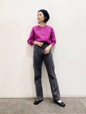 N. STAFFさん（レディース・156cm）の秋コーディネート