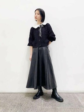 N. STAFFさん（レディース・156cm）の秋コーディネート