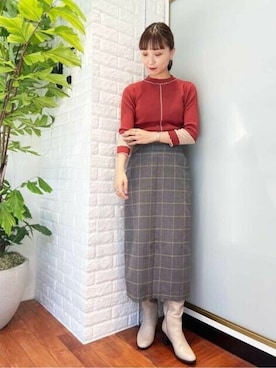 N. STAFFさん（レディース・163cm）の秋コーディネート