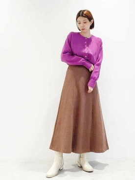 N. STAFFさん（レディース・158cm）の秋コーディネート